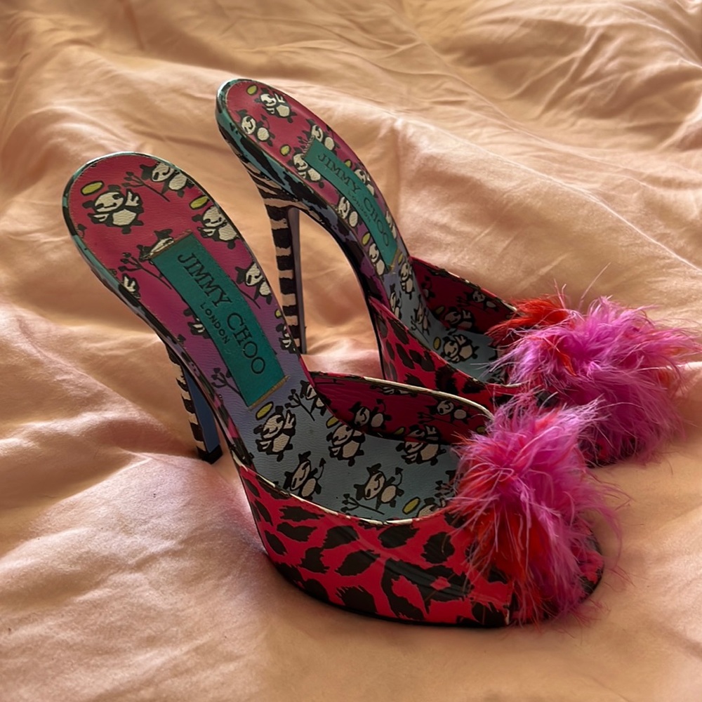 Jimmy Choo rare Rob Pruitt collection Barbie heel (no box) 35.5